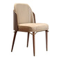 Scandinavian Style Leather Dining Chairs Armless Solid Back Chair with Wood Legs Clearhalo ' kitchen&dining_furn' 'Dining Chairs' 'Dining Tables & Seating' 'dining_chair' 'furn' 'furn_dining_chair' 'Furniture' 'furniture_dining_chair' 'Kitchen & Dining Furniture' 'kitchen' 1200x1200_e1bf6e75-1205-46d3-b67c-cd06035698ff