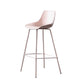 Milk Tea Shop Footrest Stool Nordic Style Matte Finish Metal Bar Stool