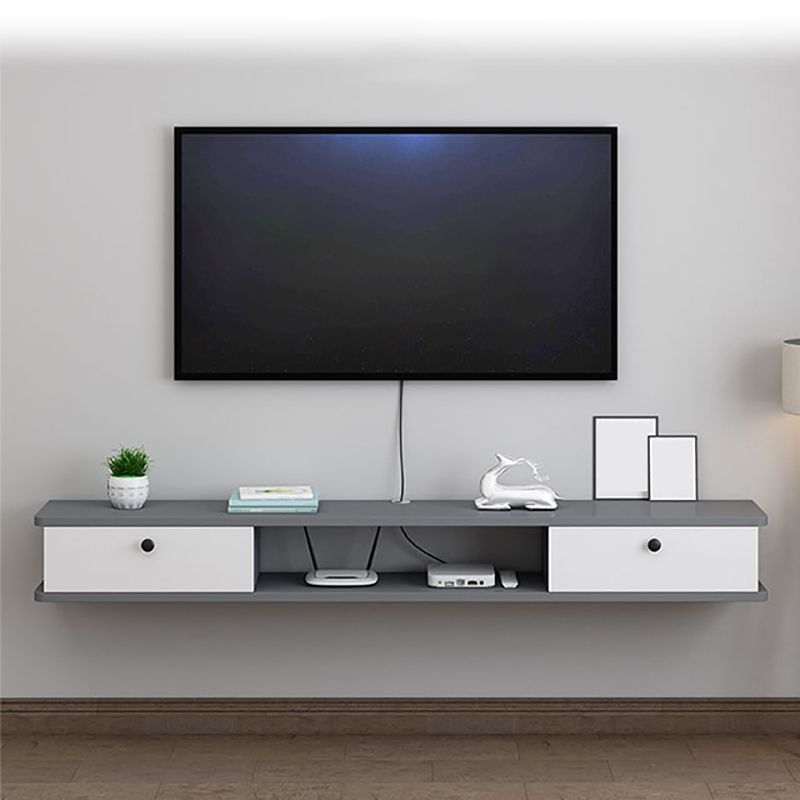 Engineered Wood TV Stand Modern Wall-mounted TV Cabinet with 2 Doors Clearhalo 'furn' 'furn_tv_stands_entertainment_centers' 'Furniture' 'Living Room Furniture' 'TV Stands & Entertainment Centers' 'TV Stands & Media Storage Furniture' 'tv_stands_entertainment_centers' 1200x1200_e1c0f7ff-52d2-437c-a290-dd4f01c2ccd8