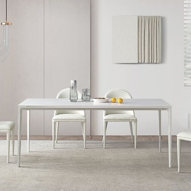 Victorian Style Sintered Stone Table 4 Legs Base Table for Home Clearhalo ' dining_table' 'Dining Tables & Seating' 'Dining Tables' 'Furniture' 'furniture_dining_table' 'Kitchen & Dining Furniture' 'kitchen&dining_furn' 'kitchen' 'kitchen_dining_table' 1200x1200_e1c1f413-3a99-4d22-a0de-a03a279796c8