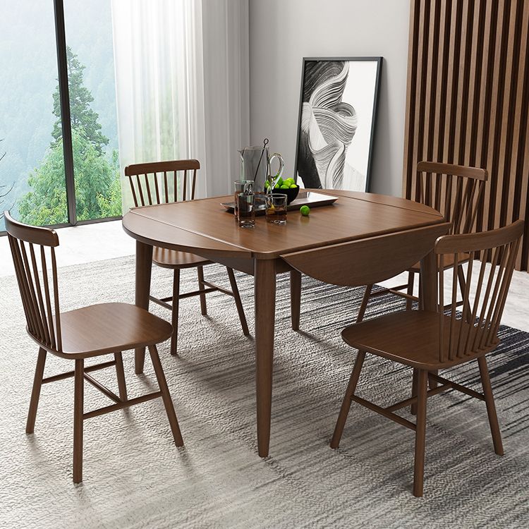 Extendable Round Dining Table Modern Adjustable Square Wooden Table with 4 Legs Clearhalo ' dining_table' 'Dining Tables & Seating' 'Dining Tables' 'furn' 'furn_dining_table' 'Furniture' 'furniture_dining_table' 'Kitchen & Dining Furniture' 'kitchen&dining_furn' 'kitchen' 'kitchen_dining_table' 1200x1200_e1c3200a-38d7-41b6-8a0f-5654720c62b2
