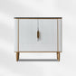 Sideboard in stile glam sideboard in marmo artificiale con mobile