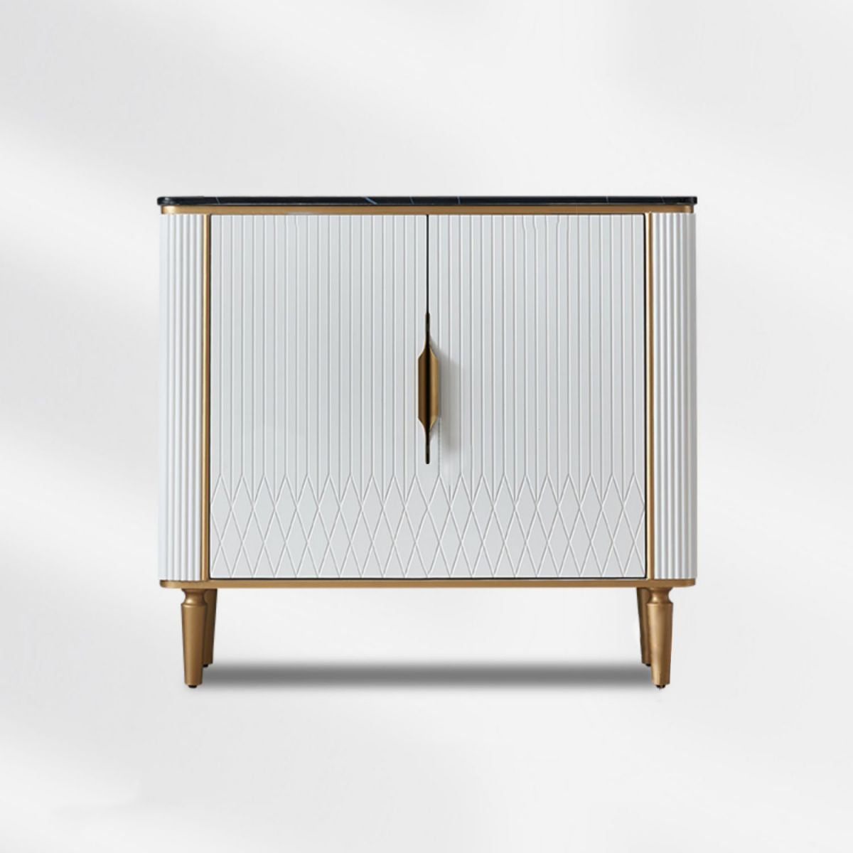 Sideboard in stile glam sideboard in marmo artificiale con mobile
