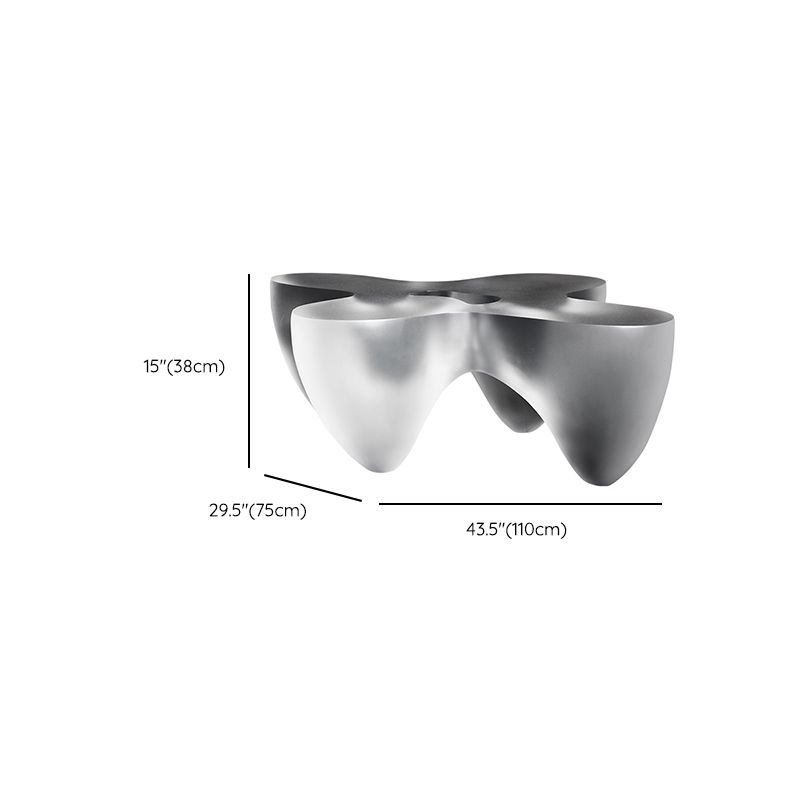 3 Legs Clear Contemporary Acrylic Single Coffee Cocktail Table Clearhalo 'Coffee & Accent Tables' 'Coffee Tables' 'coffee_tables' 'furn' 'furn_coffee_tables' 'Furniture' 'Living Room Furniture' 1200x1200_e1c39db6-da1f-4d2a-9f47-25ef75b9fd53