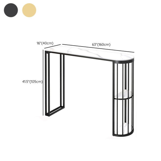 1/3 Pieces Modern Bar Table Set Stone Counter Table with Stools for Kitchen