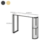 1/3 Pieces Modern Bar Table Set Stone Counter Table with Stools for Kitchen