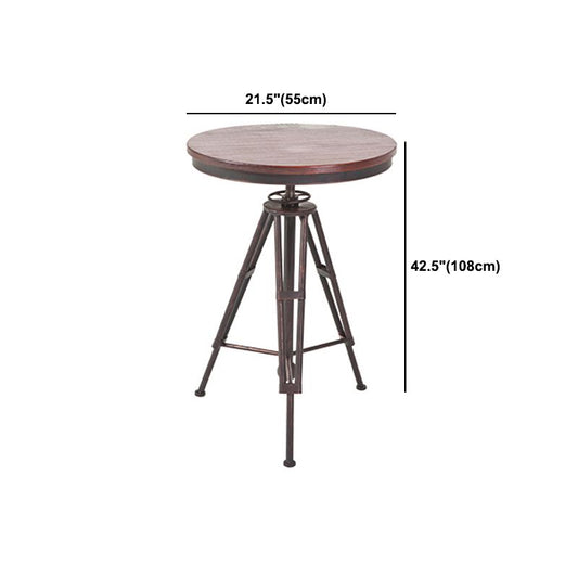 Industrial 1/2/3 Pieces Solid Wood Bar Table Set Adjustable Counter Set for Home Use Clearhalo 'Bar Furniture' 'furn' 'furn_home_bar_bar_sets' 'Furniture' 'Home Bars & Bar Sets' 'home_bar_bar_sets' 'Kitchen & Dining Furniture' 1200x1200_e1c5e5e5-439f-430f-909c-a486d71a174e