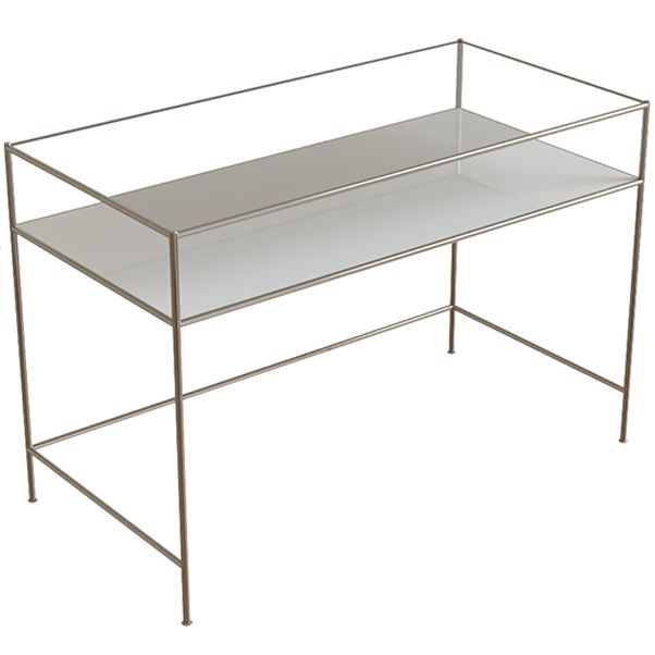 Scrivania di scrittura rettangolare contemporanea vetro a forma di ufficio da ufficio