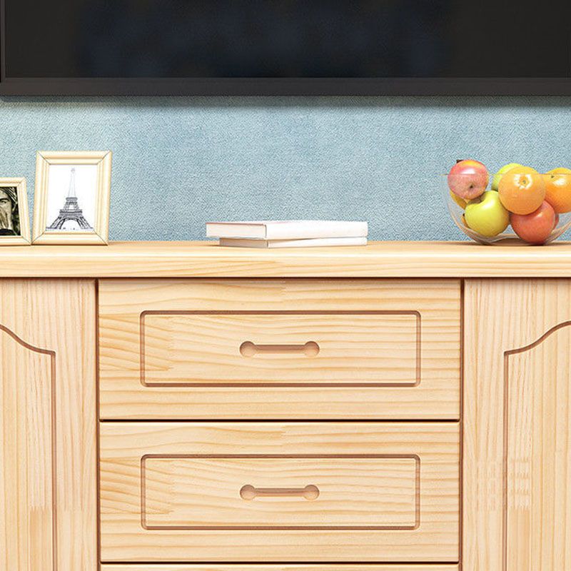 Console de télévision de stockage fermé de style moderne avec 3 tiroirs