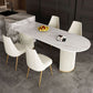 Traditional Luxury Dining Table White Sintered Stone Double Pedestal Dining Table Clearhalo ' dining_table' 'Dining Tables & Seating' 'Dining Tables' 'furn' 'furn_dining_table' 'Furniture' 'furniture_dining_table' 'Kitchen & Dining Furniture' 'kitchen&dining_furn' 'kitchen' 'kitchen_dining_table' 1200x1200_e1cfdfdc-6c6d-4c15-8c07-84a855282359