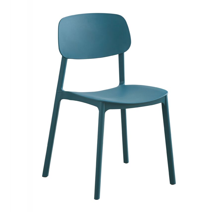 Modern Style Plastic Dining Chairs Open Back Dining Stackable Chair for Kitchen (Set of 4) Clearhalo ' kitchen&dining_furn' 'Dining Chairs' 'Dining Tables & Seating' 'dining_chair' 'furn' 'furn_dining_chair' 'Furniture' 'furniture_dining_chair' 'Kitchen & Dining Furniture' 'kitchen' 1200x1200_e1d12d15-51d5-4084-a2e3-2699219c3b01