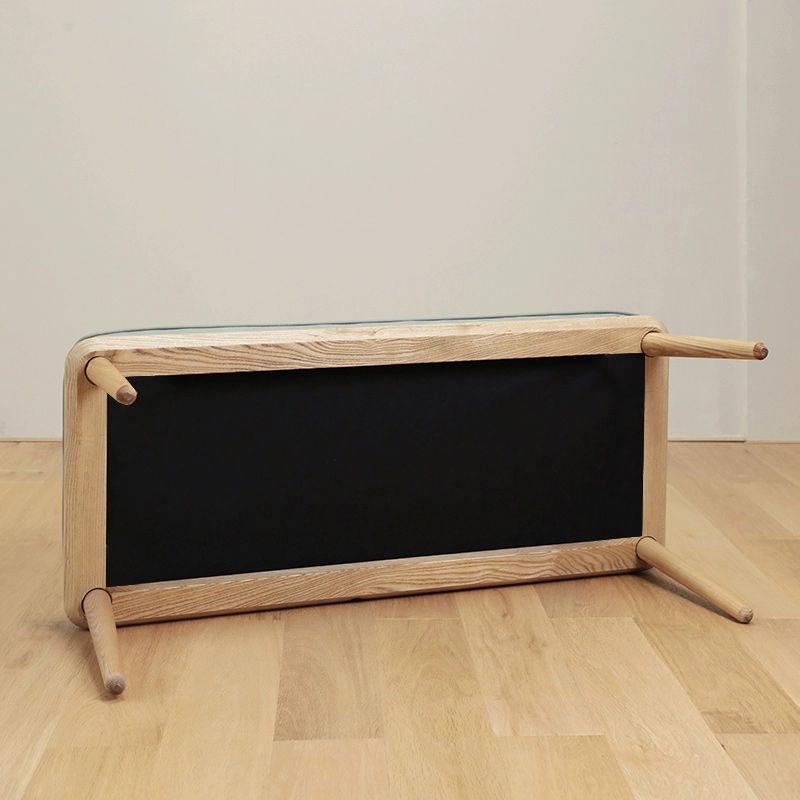 Modern Bench Wood Entryway Bench with Cushioned 39.37" L x 17.71" W x 14.96" H Clearhalo 'Benches' 'Chairs & Seating' 'furn' 'furn_benches' 'Furniture' 'Living Room Furniture' 1200x1200_e1d2f038-82ce-47a0-b54a-c92cb97f5c79