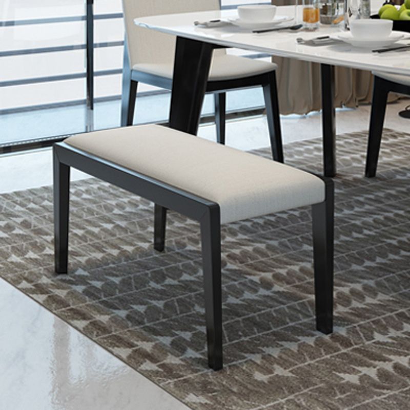 16" W Modern Seating Bench Cushioned Solid Wood Ottoman Bench Clearhalo 'Benches' 'Chairs & Seating' 'furn' 'furn_benches' 'Furniture' 'Living Room Furniture' 1200x1200_e1d2f9a9-d0a7-460e-99da-be3e7ab8bd1a