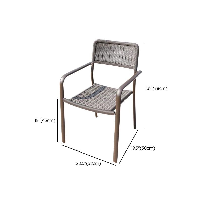 Eigentijdse stijl armstoel plastic dineren accentstoel voor eetkamer