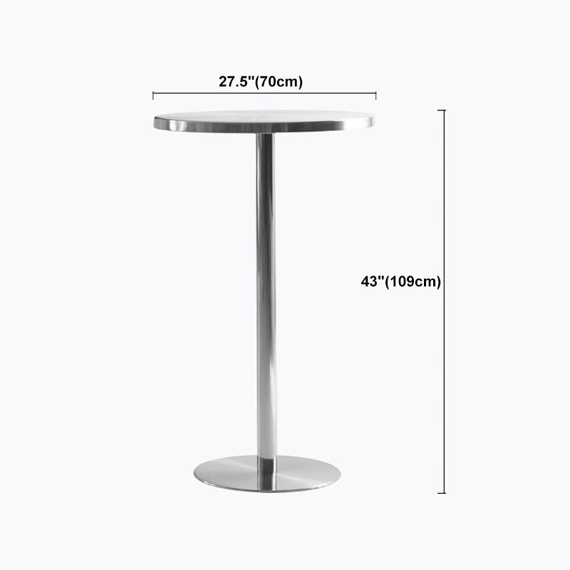 Industrial Round Bar Counter Table Metal Dining Table for Kitchen Clearhalo 'Bar Furniture' 'Bar Tables' 'bar_tables' 'furn' 'furn_bar_tables' 'Furniture' 'furniture_bar_tables' 'Kitchen & Dining Furniture' 1200x1200_e1d644eb-0f04-4b8e-a718-6ae94cd73afd