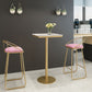 Stone Bar Dining Table Glam Round Bar Table with Pedestal for Dining Room Clearhalo 'Bar Furniture' 'Bar Tables' 'bar_tables' 'furn' 'furn_bar_tables' 'Furniture' 'furniture_bar_tables' 'Kitchen & Dining Furniture' 1200x1200_e1d66070-147b-4592-b48e-f088cb8fdddd