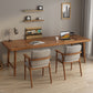 Modern Rectangular Writing Desk Solid Wood H-Shape Office Desk for Home