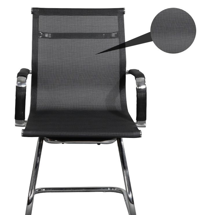 Modern Black Desk Chair with Breathable AirGrid Seat and Back Side Chair Clearhalo 'furn' 'furn_office_chair' 'Furniture' 'Office Chairs' 'Office Furniture' 'office_chair' 1200x1200_e1d7e939-f5b7-40dc-a2ab-1ca5b92665ae