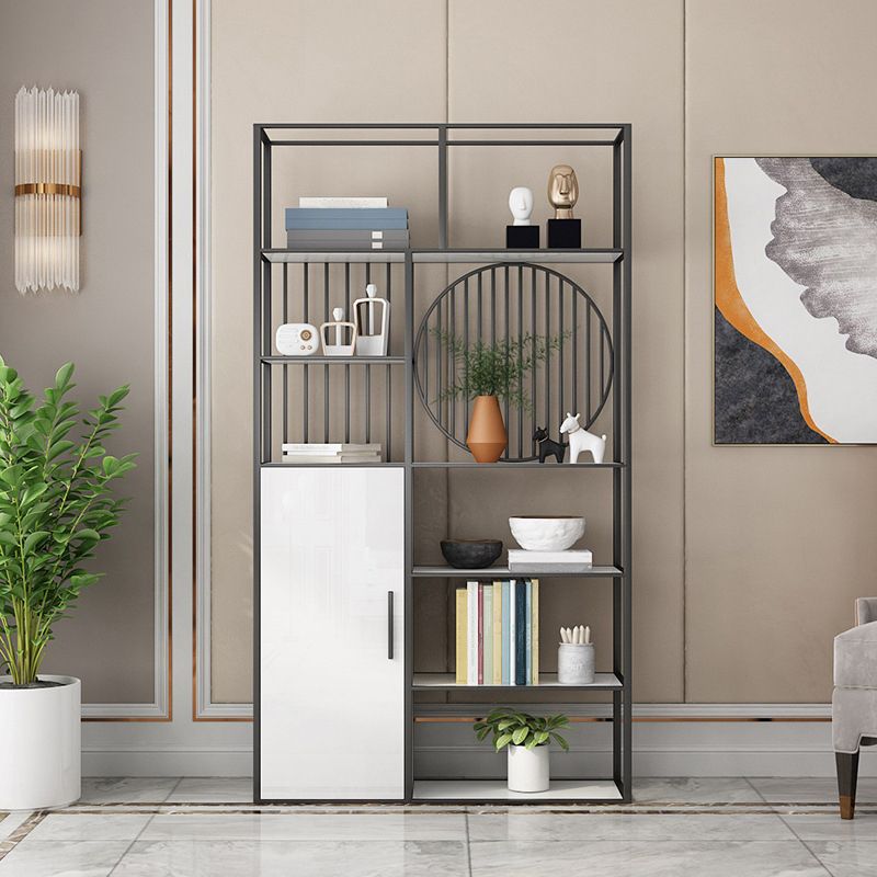 Glam Antique Finish Shelf Bookcase Etagere Bookshelf with Shelves Clearhalo 'Bookcases' 'furn' 'furn_bookcases' 'Furniture' 'Office Furniture' 1200x1200_e1d93a3f-3a1f-4f18-af31-18fe29f66a3a