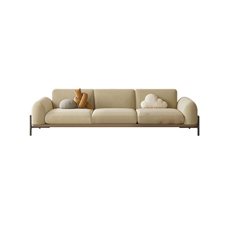 Light Brown Cushions Round Arm Transitional Modern Sofa for Living Room Clearhalo 'furn' 'furn_sofas' 'Furniture' 'furniture_sofas' 'kitchen' 'kitchen_sofas' 'Living Room Furniture' 'Sofa' 'sofas' 1200x1200_e1d9b7a7-3131-47fa-b686-6656cb7a9aab