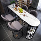 Modern 1/3/5 Pieces Bar Table Set Stone Counter Table with High Stools Clearhalo 'Bar Furniture' 'furn' 'furn_home_bar_bar_sets' 'Furniture' 'Home Bars & Bar Sets' 'home_bar_bar_sets' 'Kitchen & Dining Furniture' 1200x1200_e1dd178d-68fe-4064-aa17-dbe5541e7799
