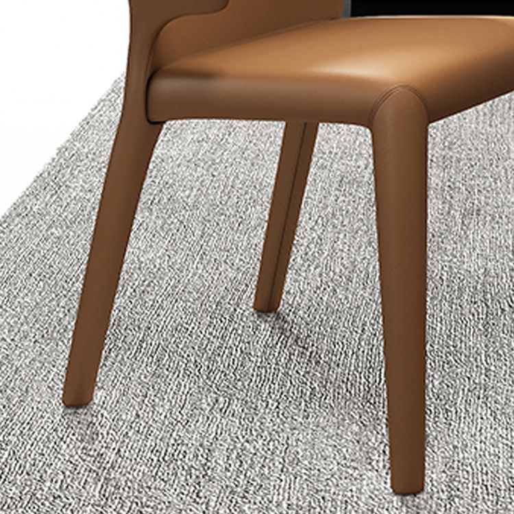 Contemporary Style Dining Chair Faux Leather Low Back Dining Side Chair Clearhalo 'Dining Chairs' 'Dining Tables & Seating' 'dining_chair' 'furn' 'furn_dining_chair' 'Furniture' 'Kitchen & Dining Furniture' 1200x1200_e1ddeb3e-8927-4e2d-8039-72213f9c6f20