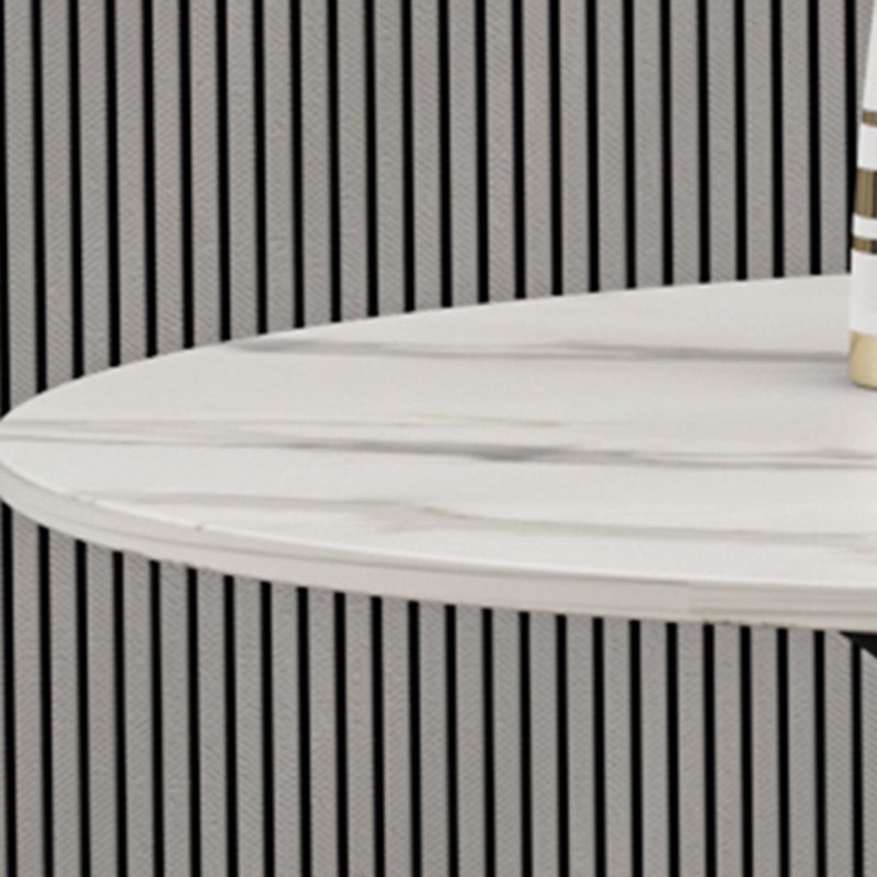 Mesa de comedor de estilo moderno Mesa de piedra sinterizada redonda para el comedor