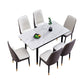 Dining Room Set Modern Style Sintered Stone Rectangular Dining Table with Trestle Base Clearhalo 'Dining Room Sets' 'Dining Tables & Seating' 'dining_room_set' 'furn' 'furn_dining_room_set' 'Furniture' 'furniture_dining_room_set' 'Kitchen & Dining Furniture' 'kitchen&dining_furn' 'kitchen' 1200x1200_e1deb9ab-0fe0-4e63-8b68-bb60a515b82f