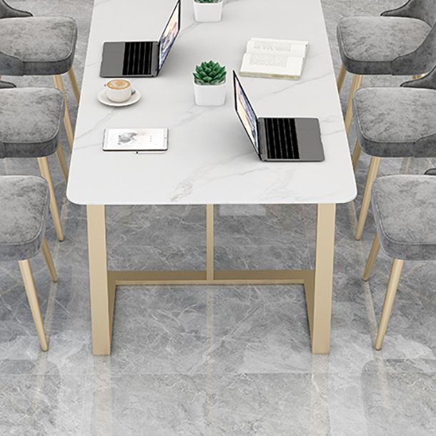 Home Office Rechteckiger Treffen Tisch Luxus fester Schreibtisch