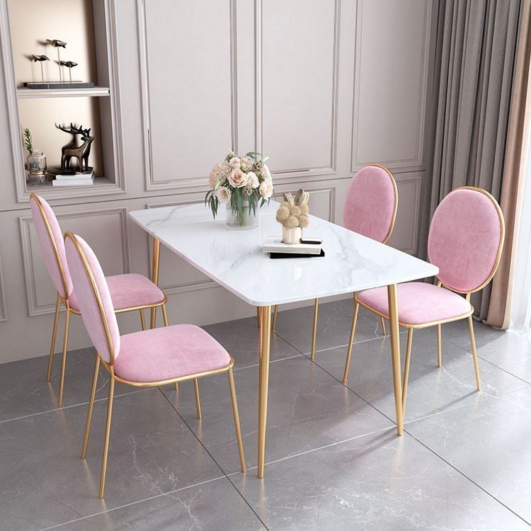 Juego de comedor nórdico de 1/2/5 piezas, mesa de comedor rectangular de piedra para comedor