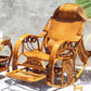 Traditional Rocking Chair Rattan Frame Solid Color Spindle Backrest Indoor Rocking Chair Clearhalo 'Chairs & Seating' 'furn' 'furn_rocking_chairs' 'Furniture' 'Living Room Furniture' 'Rocking Chairs' 'rocking_chairs' 1200x1200_e1e04172-0901-4d77-b6da-18f53a9b74f8