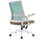 White Frame Office Chair Adjustable Arms Swivel Mesh Office Chair Clearhalo 'furn' 'furn_office_chair' 'Furniture' 'Office Chairs' 'Office Furniture' 'office_chair' 1200x1200_e1e1092f-2007-4f4d-a42c-daace9540a94
