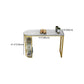 Stone Bar Dining Table Glam Bar Table with Double Pedestal for Kitchen Dining Room Clearhalo 'Bar Furniture' 'Bar Tables' 'bar_tables' 'furn' 'furn_bar_tables' 'Furniture' 'furniture_bar_tables' 'Kitchen & Dining Furniture' 1200x1200_e1e1a00d-48a1-4597-a32b-6914c1bc9492