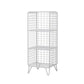 Glam Style Antique Finish Shelf Bookcase Metal Standard Bookshelf