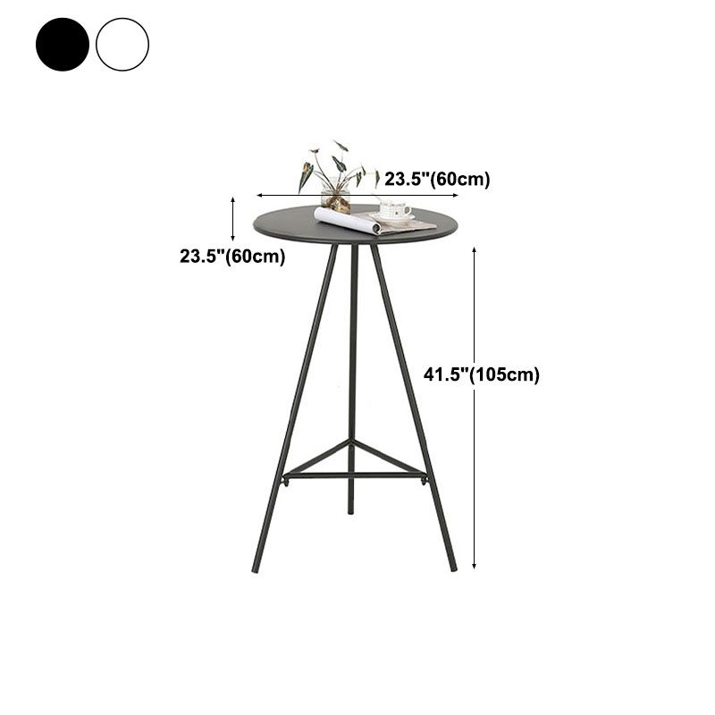 Industrial Style Iron Bar Table 23.6" Round Top Indoor Table with 3 Legs Clearhalo 'Bar Furniture' 'Bar Tables' 'bar_tables' 'furn' 'furn_bar_tables' 'Furniture' 'furniture_bar_tables' 'Kitchen & Dining Furniture' 'kitchen&dining_furn' 'kitchen' 1200x1200_e1e52a5f-a98f-4809-8f7e-9e8d7908d9da