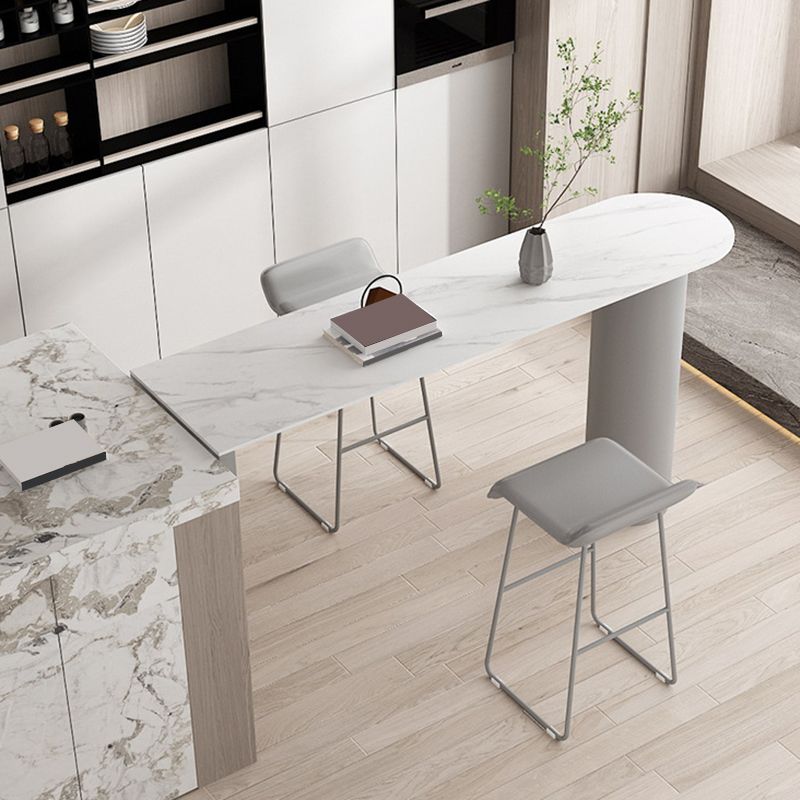 Glam Pub Height Dining Table Stone Top Pub Table for Patio Use Clearhalo 'Bar Furniture' 'Bar Tables' 'bar_tables' 'furn' 'furn_bar_tables' 'Furniture' 'Kitchen & Dining Furniture' 1200x1200_e1e54870-2d1f-4965-a57d-5676e9ef2eb9