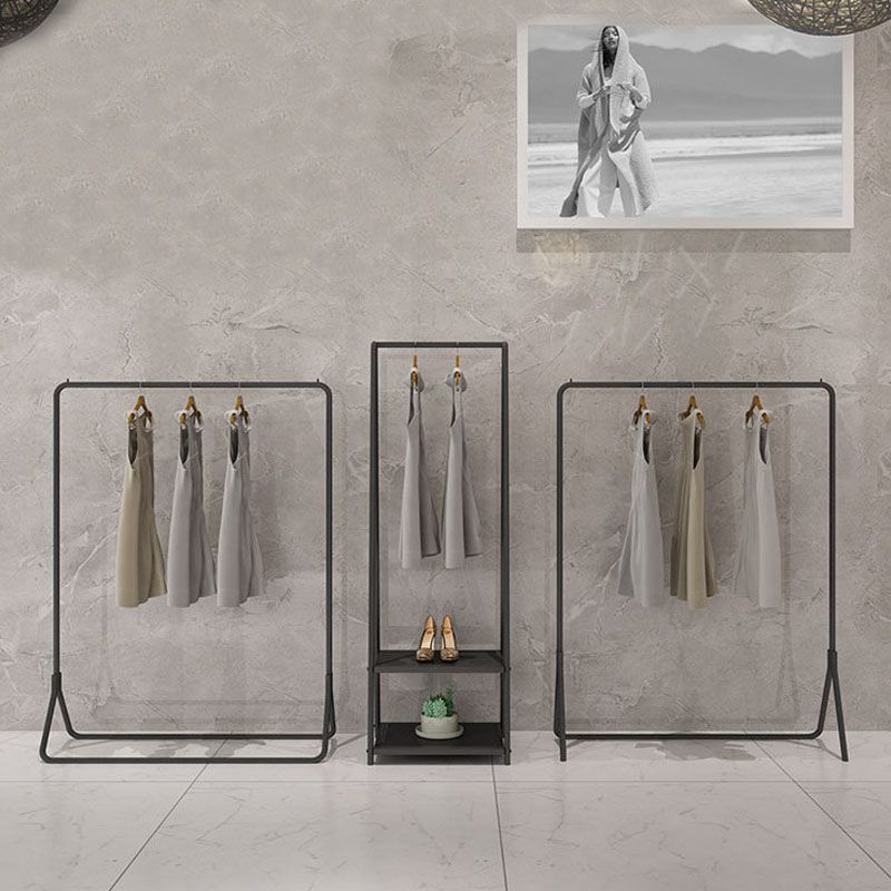 Kit de entrada de riel colgante contemporáneo de árbol de metal en negro