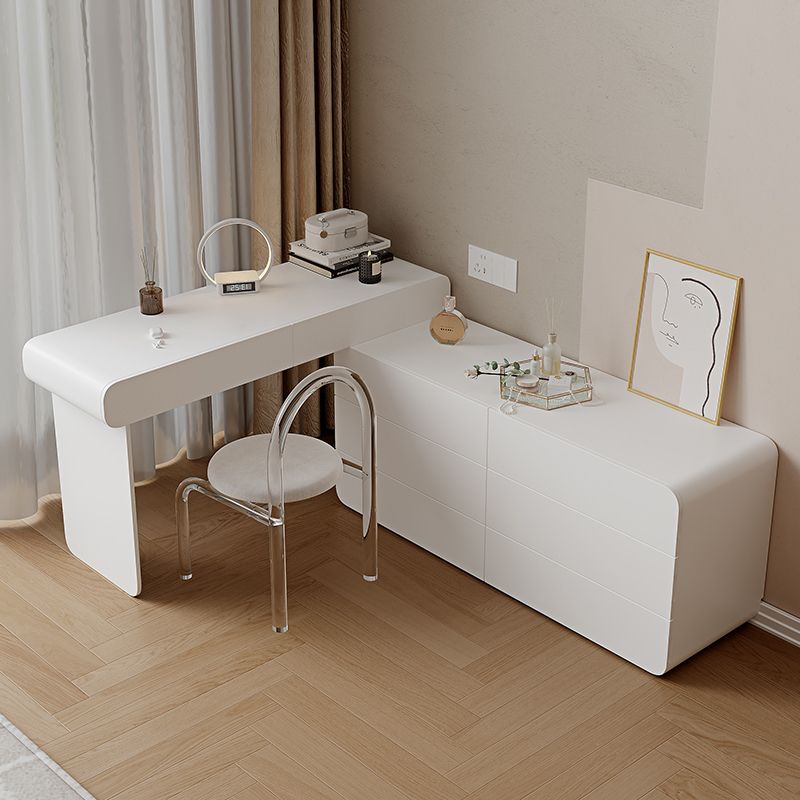 15.74" Wide Make-up Vanity White Makeup Vanity Desk Table with 5/8 Drawers Clearhalo 'Bedroom Furniture' 'furn' 'furn_makeup_vanities' 'Furniture' 'Makeup Vanities' 'makeup_vanities' 1200x1200_e1e5ea18-00ad-4aa4-8a6f-261d285a5d52