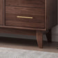 Stegno a buffet di archiviazione in stile glam Sideboard a buffet in legno solido con 6 disegni