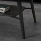 Cross Legs Rectangular Slate Coffee Cocktail Table in Gray with Shelf Clearhalo 'Coffee & Accent Tables' 'Coffee Tables' 'coffee_tables' 'furn' 'furn_coffee_tables' 'Furniture' 'Living Room Furniture' 1200x1200_e1e73e93-3f13-499f-a866-6895ca6da431