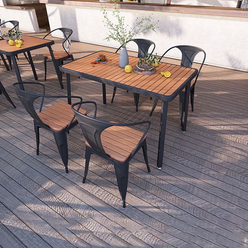 Modern Style Table Set 1/2/5/7 Pieces Dining Set for Outdoor Clearhalo 'Dining Room Sets' 'Dining Tables & Seating' 'dining_room_set' 'furn' 'furn_dining_room_set' 'Furniture' 'Kitchen & Dining Furniture' 1200x1200_e1e797e5-f43b-4c36-99dd-8db86d605d94