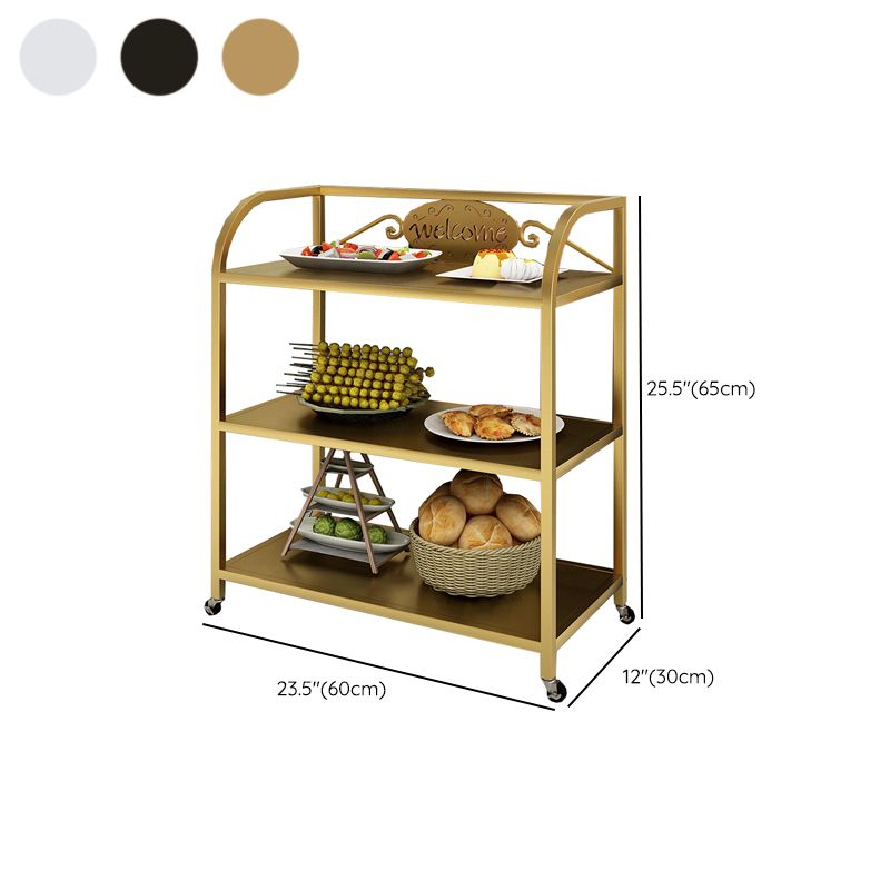 Mesa de preparación de comedor moderno 23.6 "L Mesa de preparación de almacenamiento abierto