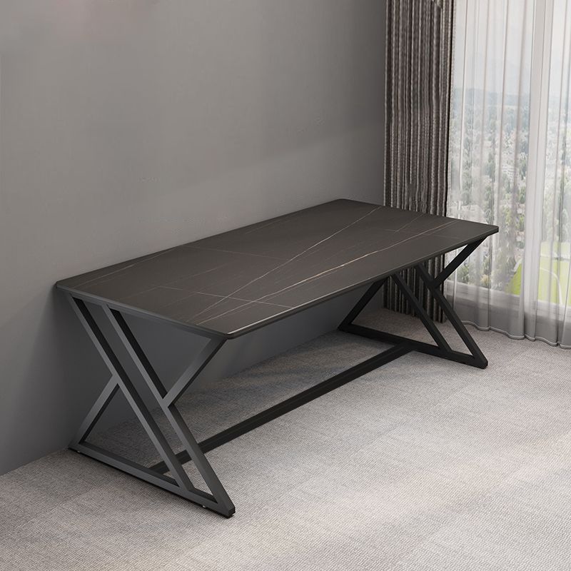 Modern Stone Gaming Desk Rectangular 29.53" Tall Computer Desk Clearhalo 'furn' 'furn_office_desk' 'Furniture' 'Office Desks' 'Office Furniture' 'office_desk' 1200x1200_e1e875f1-5474-4b99-83ba-4348ce4bf944