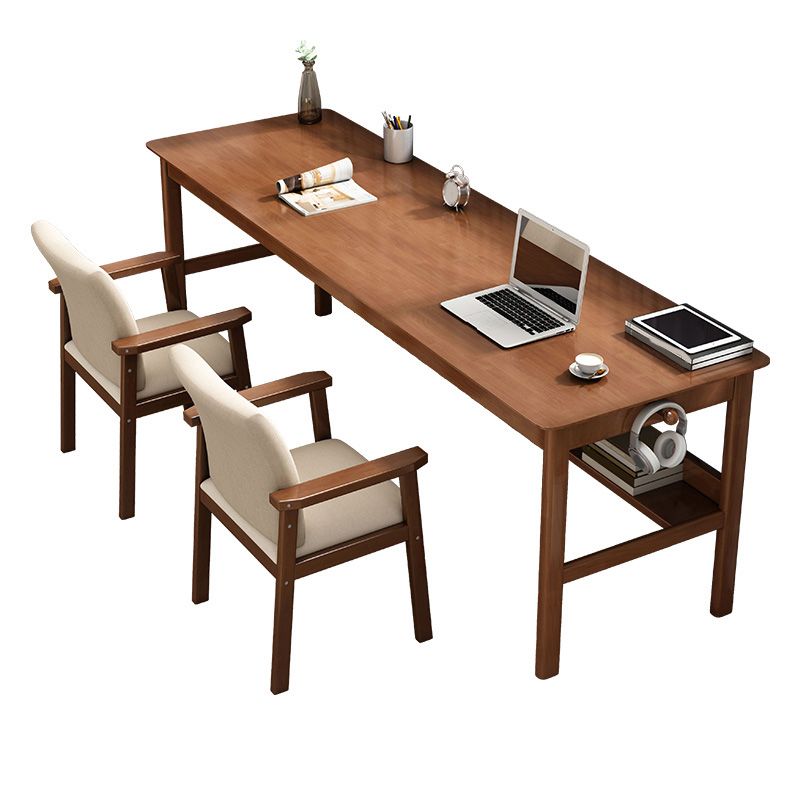 Modern Wood Writing Writing Desk 21.65 "de ancho Wood Wood Desk para el hogar