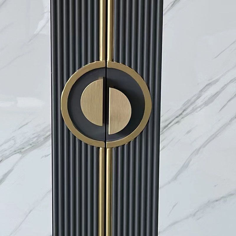 Tavolo da tavolo a buffet glam tavolo di calcolo in pietra con porte per sala da pranzo