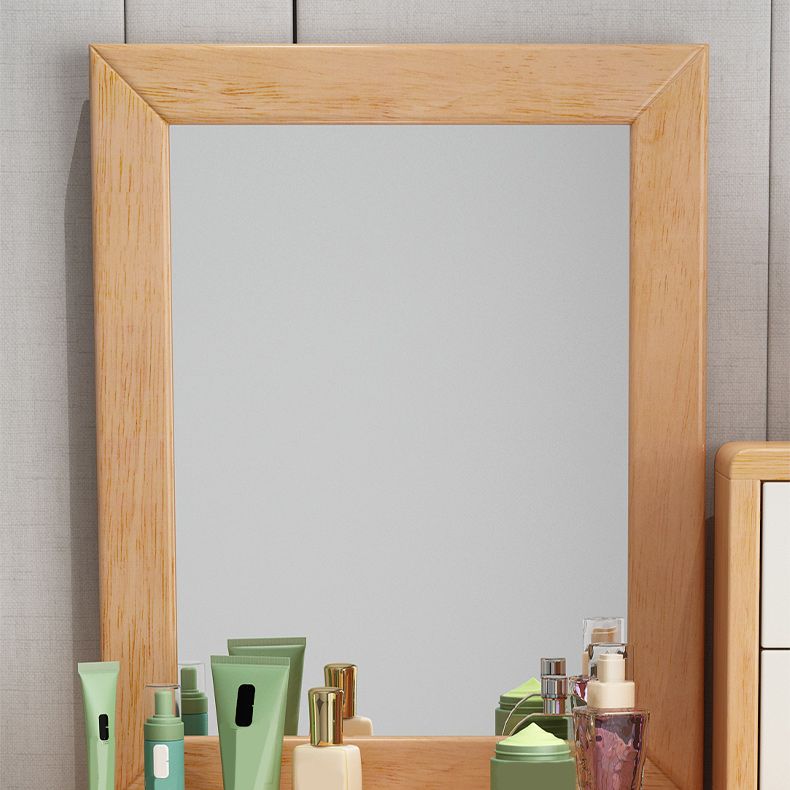 Tavolo da trucco in legno massiccio contemporaneo sgabello da vanità con cassetti