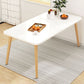 Modern Dining Set 1/5 Pcs Wood Dining Table with Armless Chairs