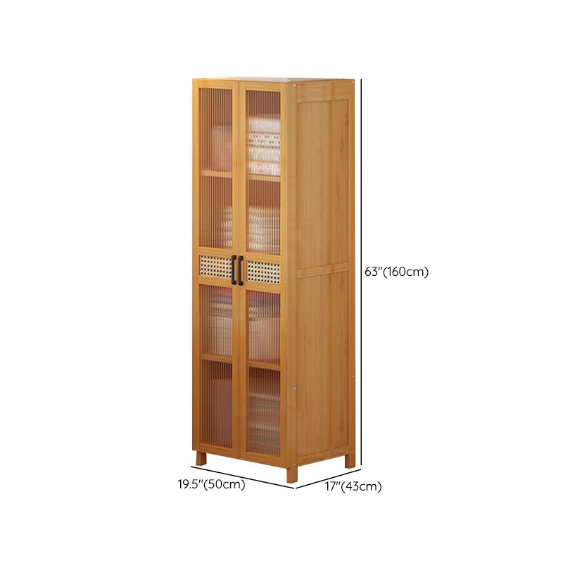 Freestanding Wood Wardrobe Modern Wardrobe with Legs and Shelves Clearhalo 'Armoires & Wardrobes' 'armoires_wardrobes' 'Bedroom Furniture' 'furn' 'furn_armoires_wardrobes' 'Furniture' 1200x1200_e1f063d5-9236-402e-a9bf-8e8c453ab8e8