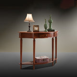 Mesa de consola de la mesa de la mesa de la madera de goma victoriana para el hall
