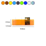 Modern Acrylic Bookcase, Bookshelf for Any Room, 6" H X 1.5" W